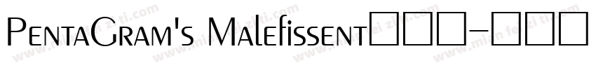 PentaGram's Malefissent转换器字体转换